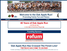 Tablet Screenshot of oakapplerun.org